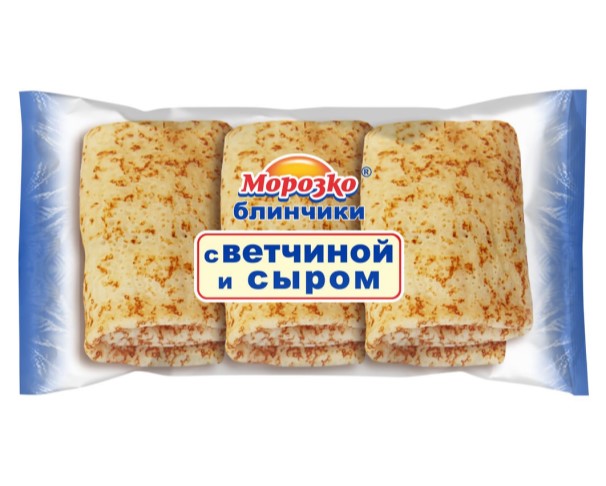 Блинчики МОРОЗКО с ветчиной и сыром п/п 210г / интернет-магазин напитков Лоза в Улан-Удэ