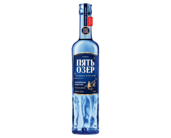 Водка ПЯТЬ ОЗЕР 500мл / интернет-магазин напитков Лоза в Улан-Удэ