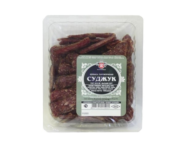 Суджук ВЕЛЕС с/к в/с 150г нарезка / интернет-магазин напитков Лоза в Улан-Удэ