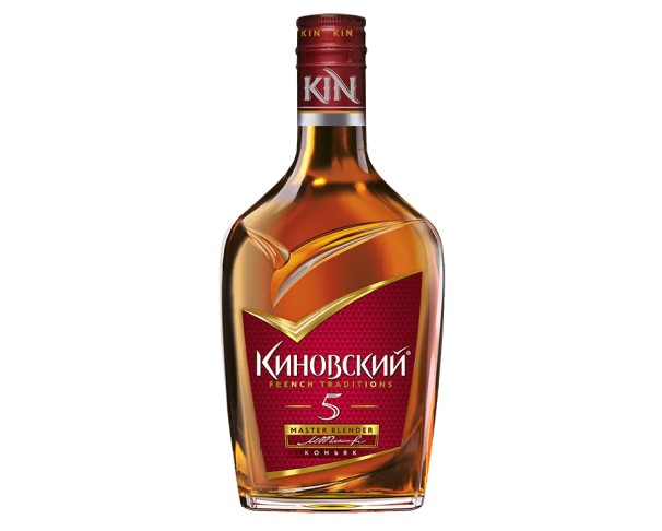 Коньяк России КИНОВСКИЙ 5лет 250мл фляжка / интернет-магазин напитков Лоза в Улан-Удэ