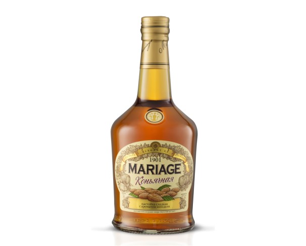 Настойка сладкая МАРЬЯЖ коньячная Миндаль 23% 500мл / интернет-магазин напитков Лоза в Улан-Удэ