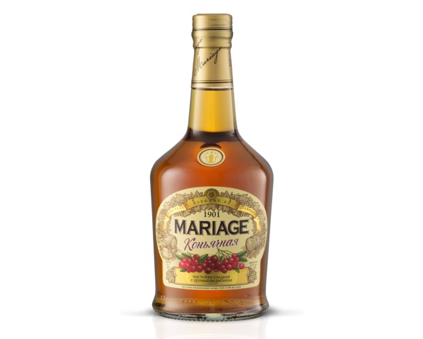 Настойка сладкая МАРЬЯЖ коньячная Рябина 23% 500мл / интернет-магазин напитков Лоза в Улан-Удэ