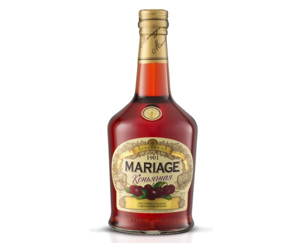 Настойка сладкая МАРЬЯЖ коньячная Вишня 23% 500мл / интернет-магазин напитков Лоза в Улан-Удэ