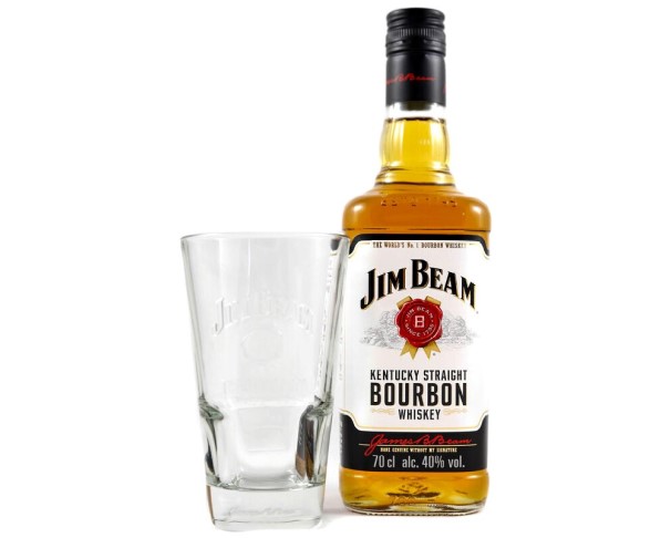 Бурбон ДЖИМ БИМ 700мл+стакан / интернет-магазин напитков Лоза в Улан-Удэ