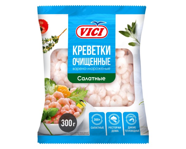Креветки VICI очищенные салатные 300г / интернет-магазин напитков Лоза в Улан-Удэ