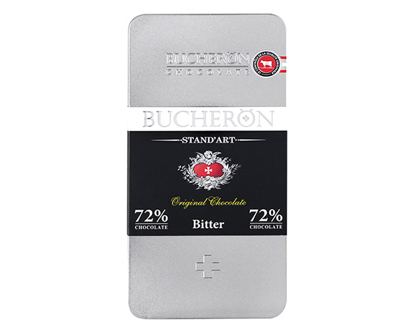 Шоколад BUCHERON Горький шоколад 72% 100г ж/б / интернет-магазин напитков Лоза в Улан-Удэ