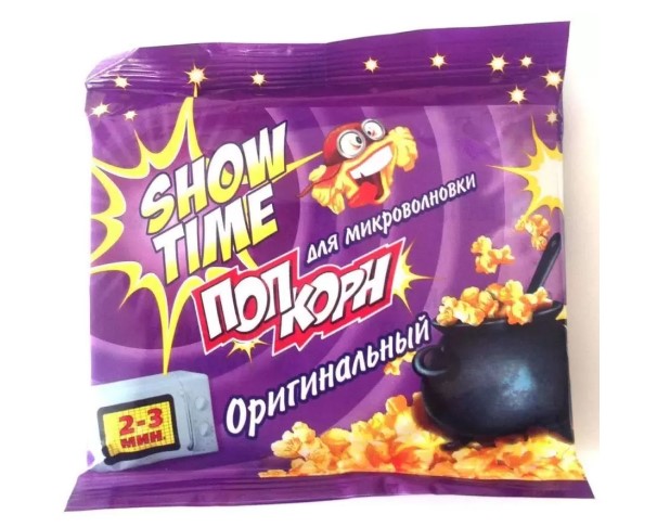 Попкорн SHOW TIME со вкусом оригинал 92г / интернет-магазин напитков Лоза в Улан-Удэ