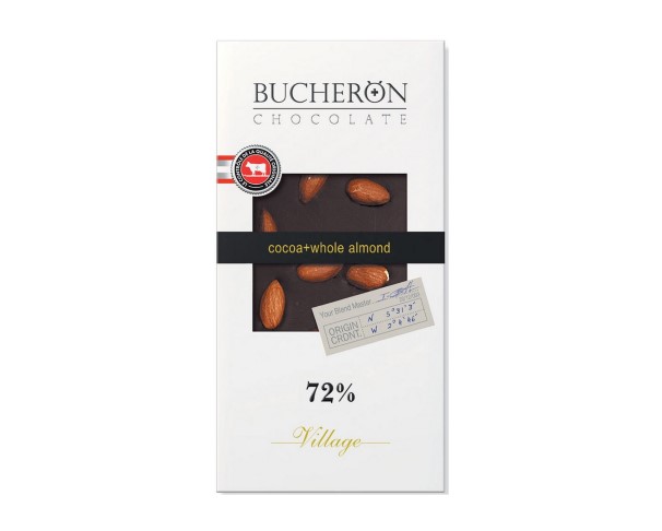 Шоколад Bucheron ORIGINAL Горький шоколад с миндалем 72% 90г / интернет-магазин напитков Лоза в Улан-Удэ