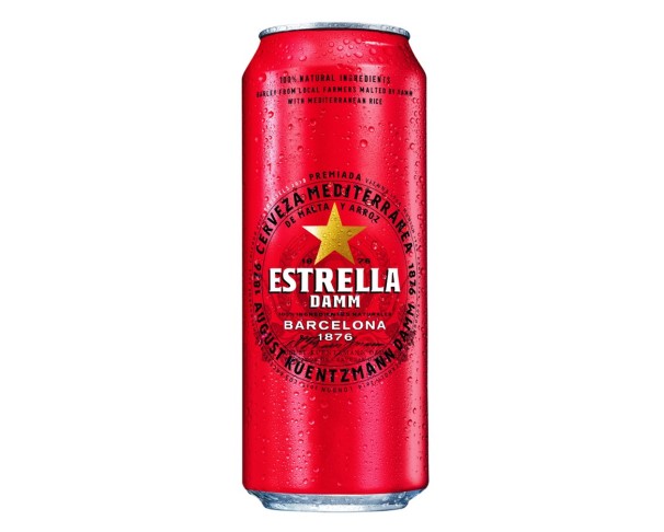 Пиво ''Estrella Damm'' свет фильт 4,6%  500мл ж/б / интернет-магазин напитков Лоза в Улан-Удэ